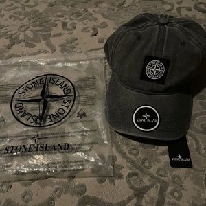 Stone Island Dad Hat Washed Gray